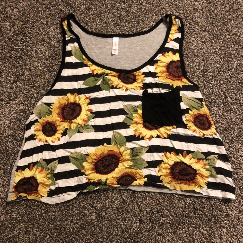Striped Daisy Crop Top from Target